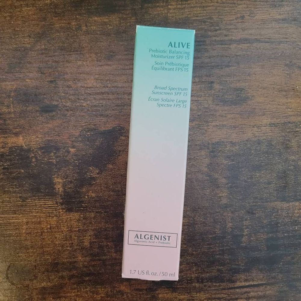 New Algenist Alive Prebiotic Balancing Moisturizer SPF 15  1.7 FL Sunscreen